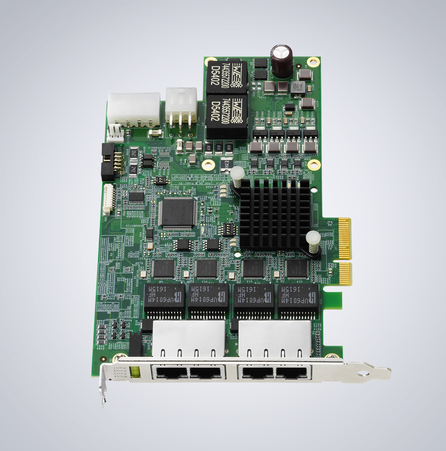 AD-Link 4-CH PCIe GigE Vision PoE+ Card