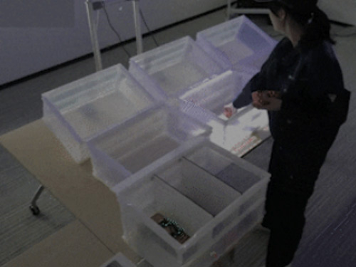 物料搬运的 3D 投影拣选系统