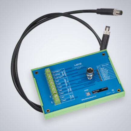 M8 GPIO 分线板 + M8-M8 IP67 电缆 1米套件